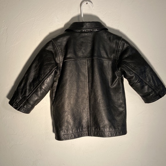 Authentic Gap Fine Leather XXS Kids Jacket - Picture 4 of 12